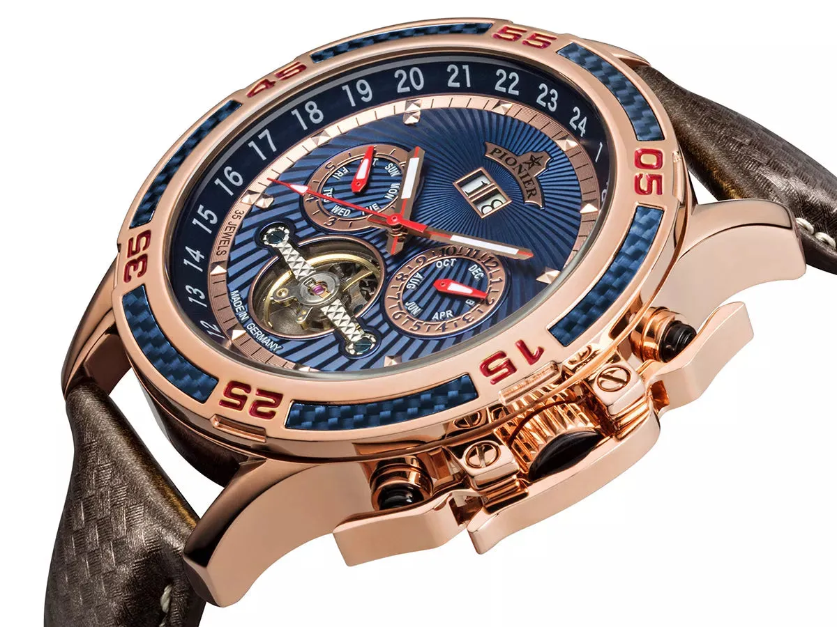 Amsterdam Pionier GM-515-5 | Rose | Made in Germany automatic watch