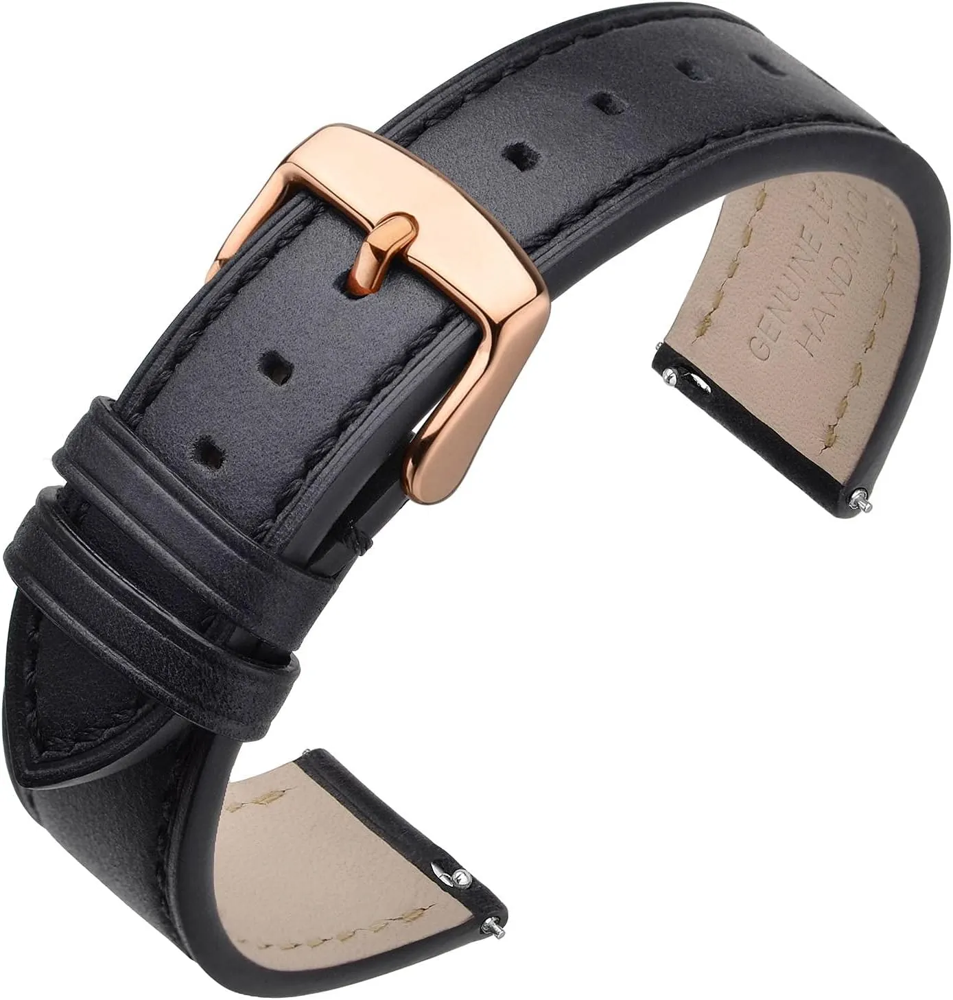 ANNEFIT Watch Band 16mm 17mm 18mm 19mm 20mm 21mm 22mm 24mm - Classic Oil Wax Leather Quick Release Watch Strap for Men Women