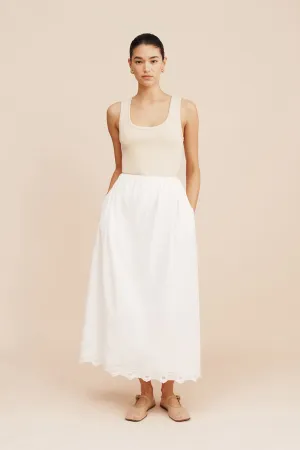 ANTOINETTE SKIRT - VINTAGE WHITE