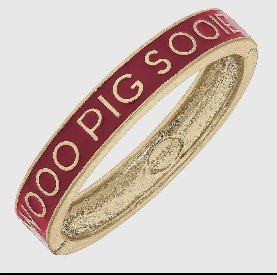 Arkansas Enamel Hinge Bracelet