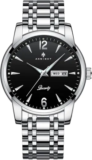 BENYAR Mens Watches, Waterproof Chronograph Analog Quartz Movement Men's Wrist Watch, Fashion Business Male Watch Easy Read Luminous Watches for Men with Calendar