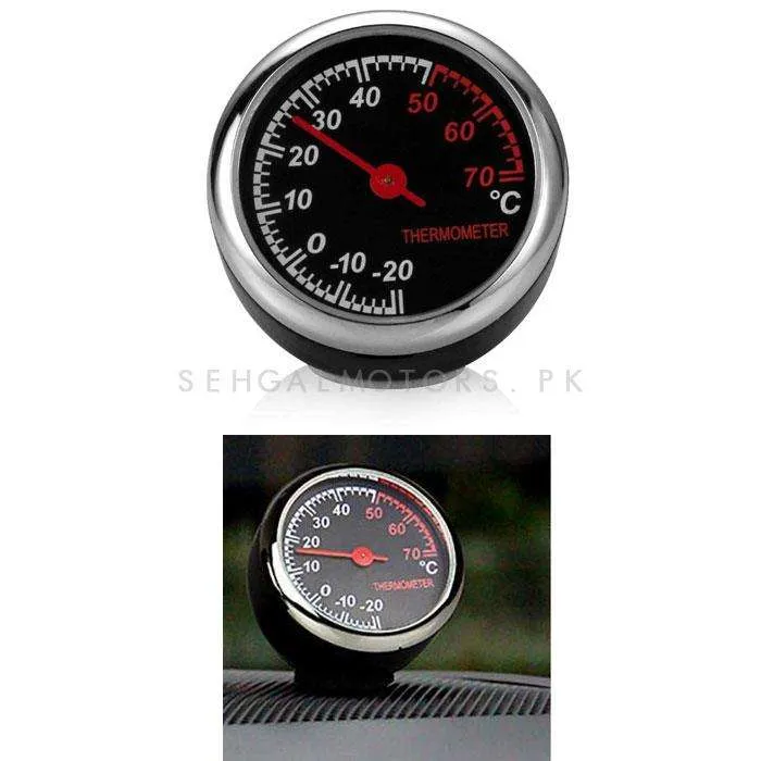 Car Automobile Thermometer Car - Car Interior Decoration Ornament Car Styling | Round Shape Car Automobile Analogue Thermometer