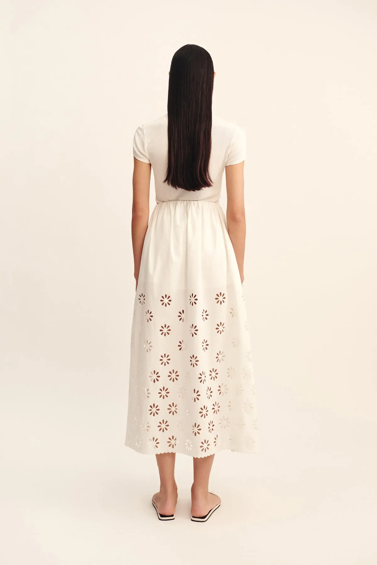 CECILIA SKIRT - VINTAGE WHITE