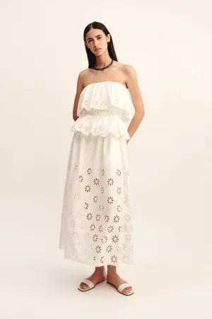 CECILIA SKIRT - VINTAGE WHITE