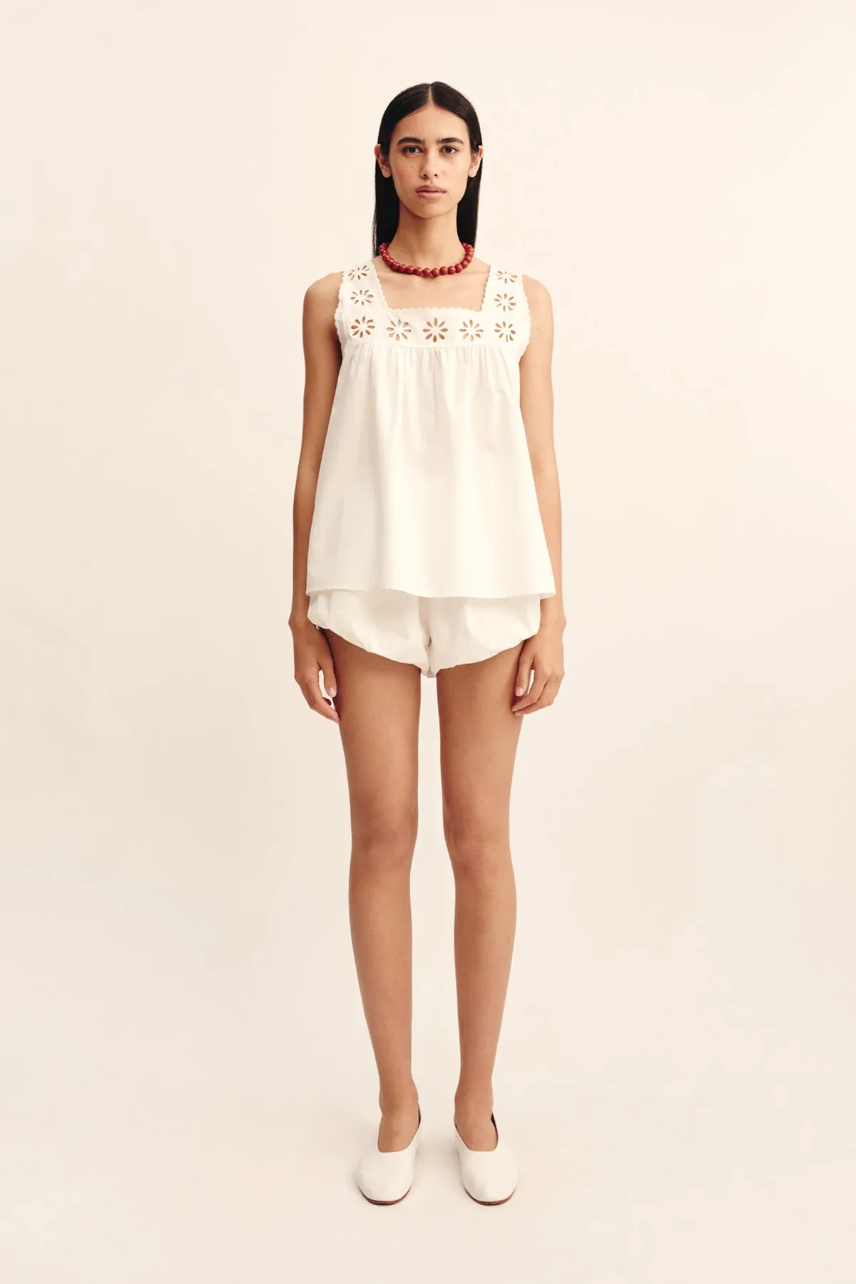 CECILIA TOP - VINTAGE WHITE