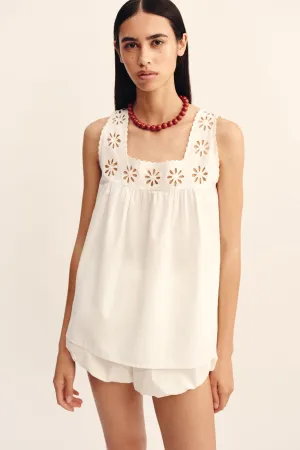 CECILIA TOP - VINTAGE WHITE