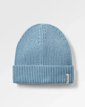 Compass Recycled Beanie - Ice Blue