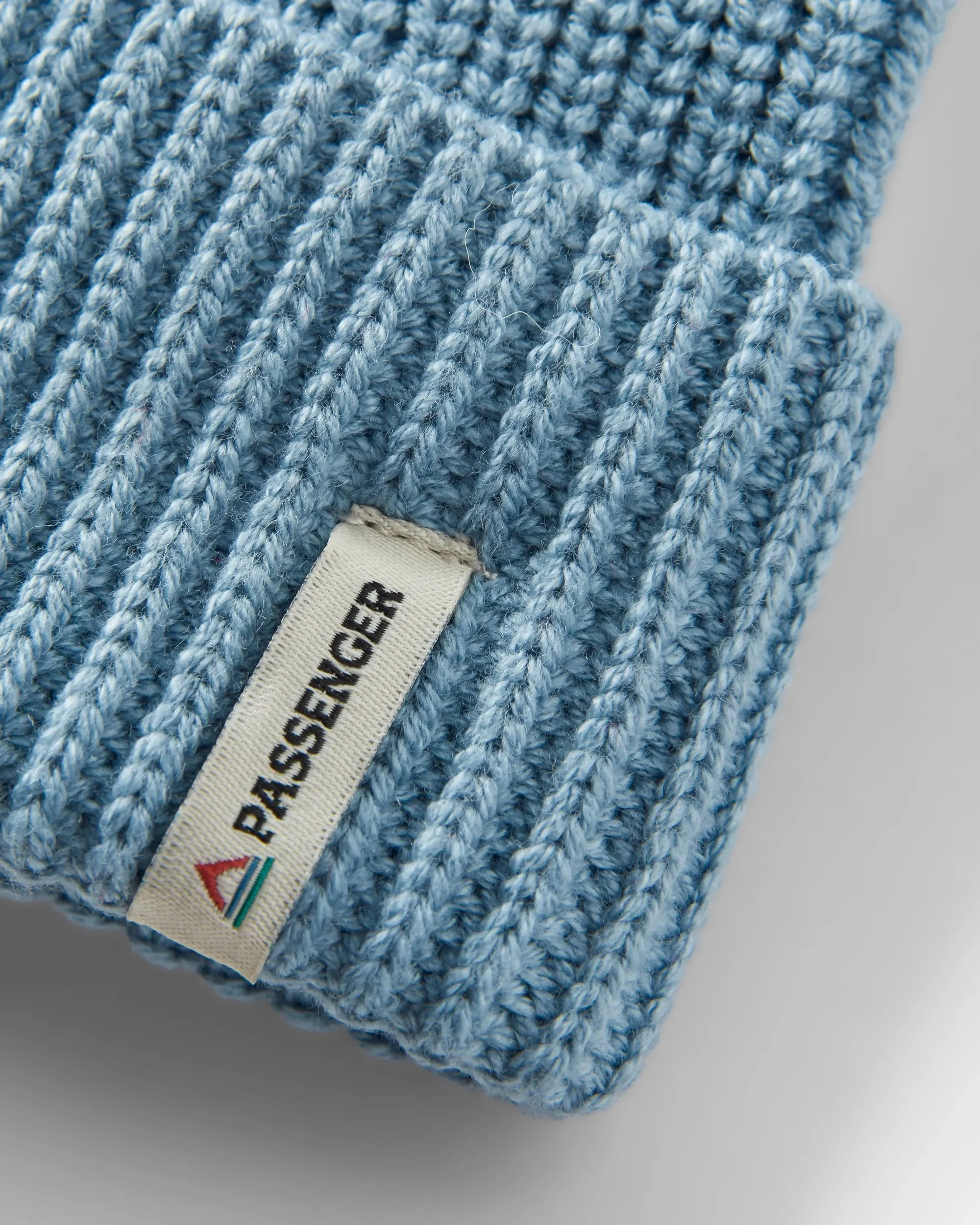 Compass Recycled Beanie - Ice Blue