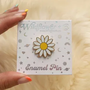 Daisy Enamel Pin