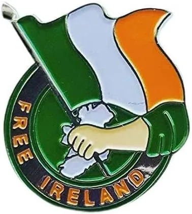 Free Ireland Tricolour - Irish Republican Enamel Pin Badge - Irish Flag - ShamrockSuperstore