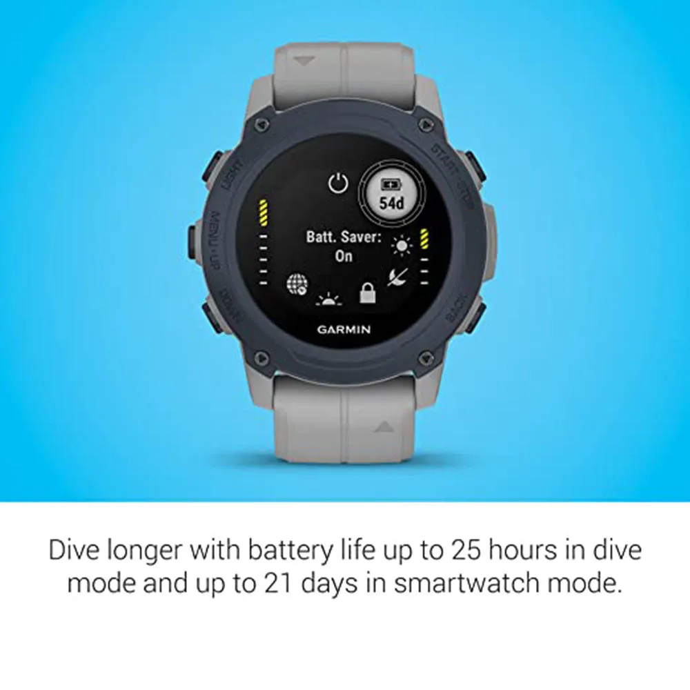 Garmin Descent G1 Powder Gray Rugged Dive Computer Multiple Dive Modes Activity Tracking Smartwatch - 010-02604-01
