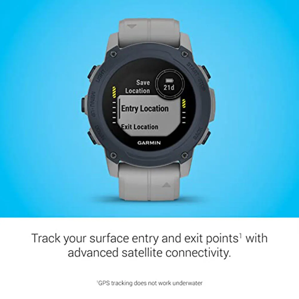 Garmin Descent G1 Powder Gray Rugged Dive Computer Multiple Dive Modes Activity Tracking Smartwatch - 010-02604-01