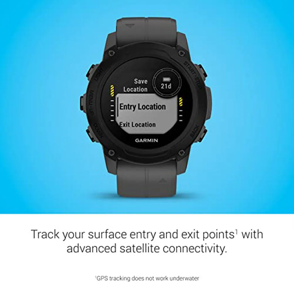Garmin Descent G1 Slate Gray Rugged Dive Computer Multiple Dive Modes Activity Tracking Smartwatch -  010-02604-00