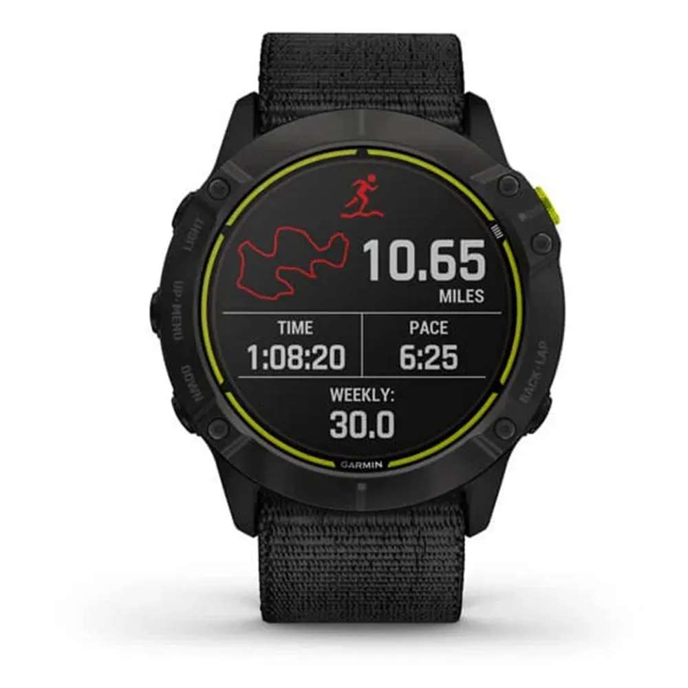 Garmin Enduro Ultraperformance Multisport GPS Carbon Gray DLC Titanium with Black UltraFit Nylon Strap Watch - 010-02408-01