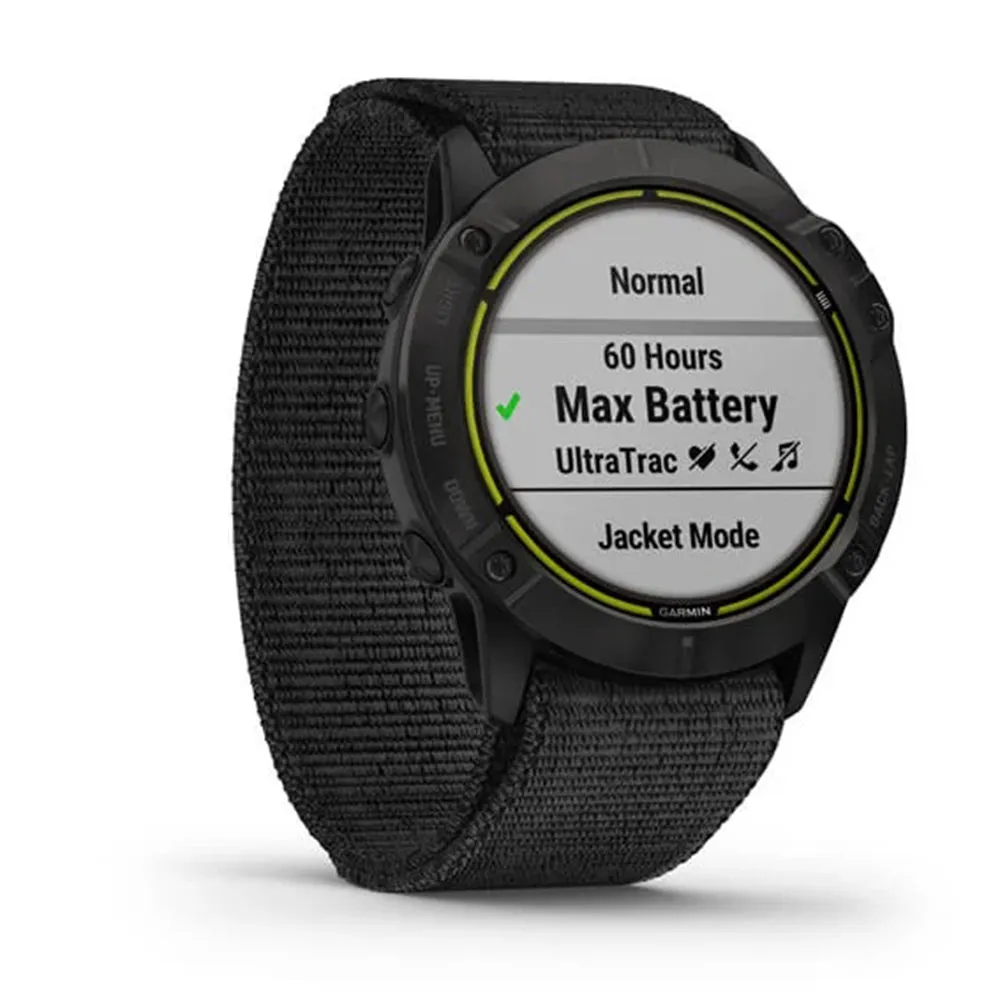 Garmin Enduro Ultraperformance Multisport GPS Carbon Gray DLC Titanium with Black UltraFit Nylon Strap Watch - 010-02408-01