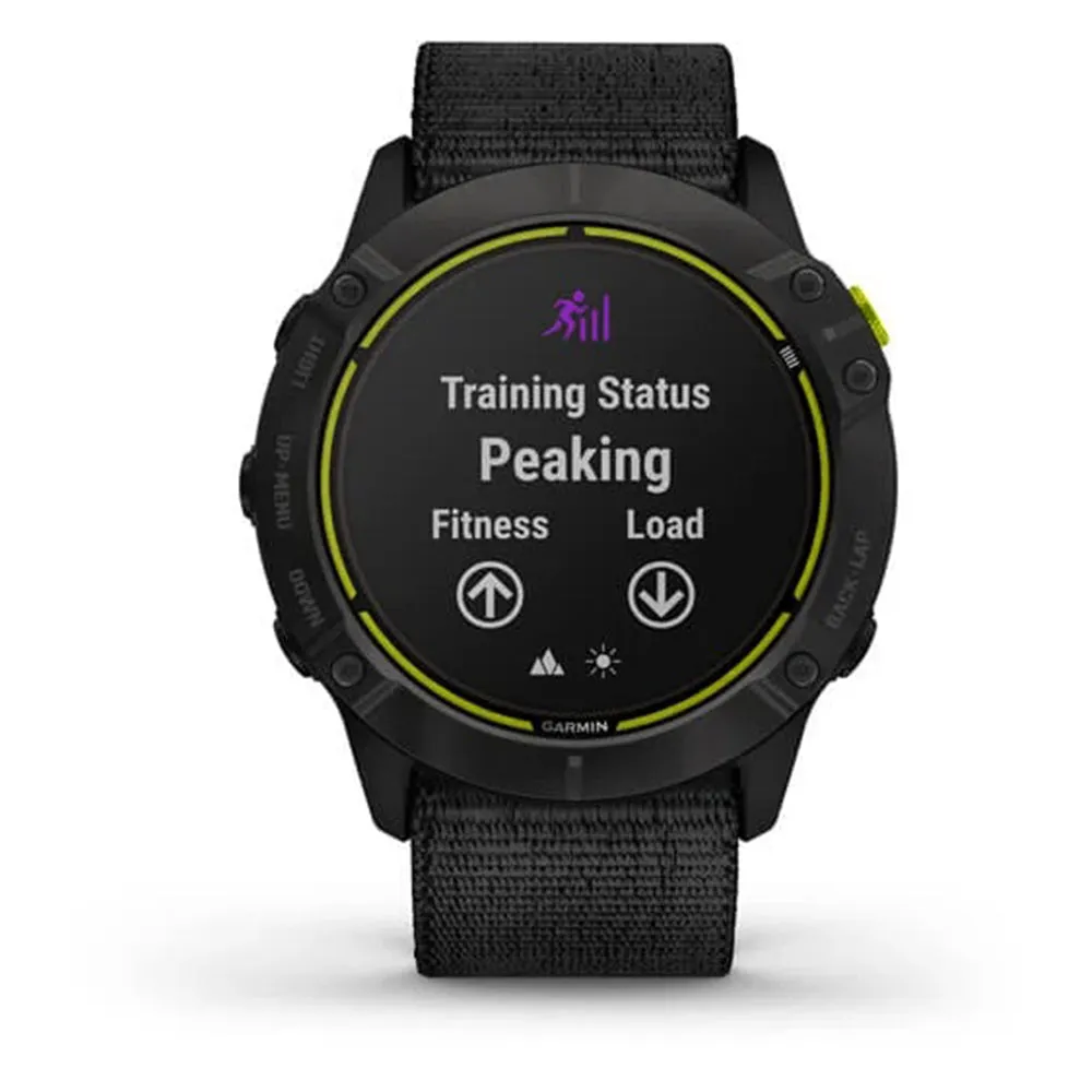 Garmin Enduro Ultraperformance Multisport GPS Carbon Gray DLC Titanium with Black UltraFit Nylon Strap Watch - 010-02408-01