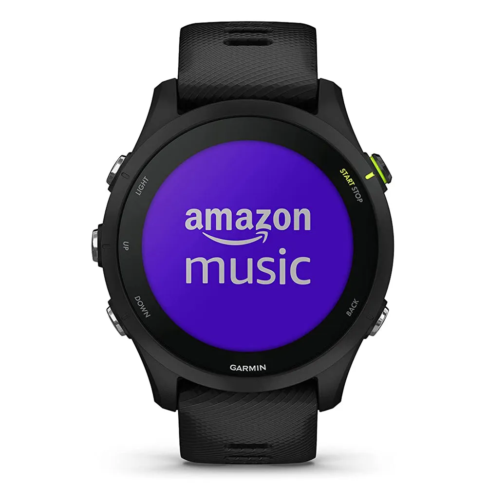 Garmin Forerunner 255 Black Music Advanced Insights Long-Lasting Battery GPS Running Smartwatch - 010-02641-20