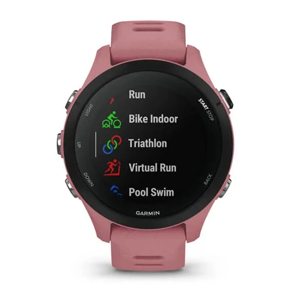 Garmin Forerunner 255S Light Pink Smaller Advanced Insights Long-Lasting Battery GPS Running Smartwatch - 010-02641-03