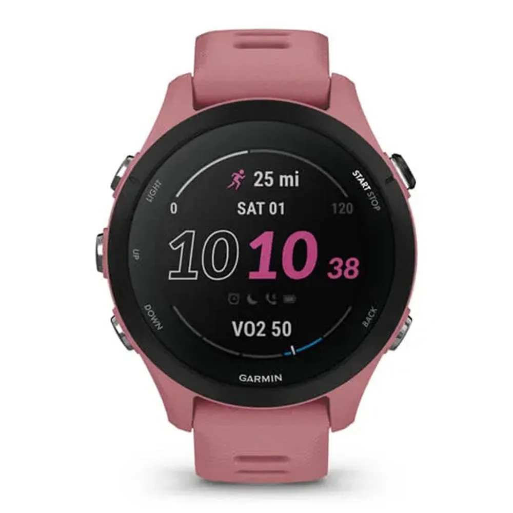 Garmin Forerunner 255S Light Pink Smaller Advanced Insights Long-Lasting Battery GPS Running Smartwatch - 010-02641-03