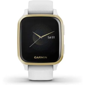 Garmin Venu Sq White Silicone Band Digital Dial GPS Smart Watch - 010-02427-01