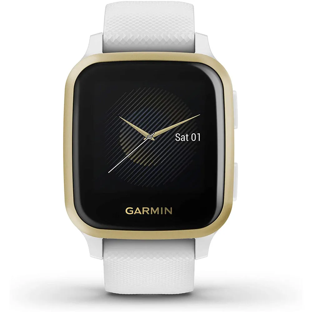 Garmin Venu Sq White Silicone Band Digital Dial GPS Smart Watch - 010-02427-01