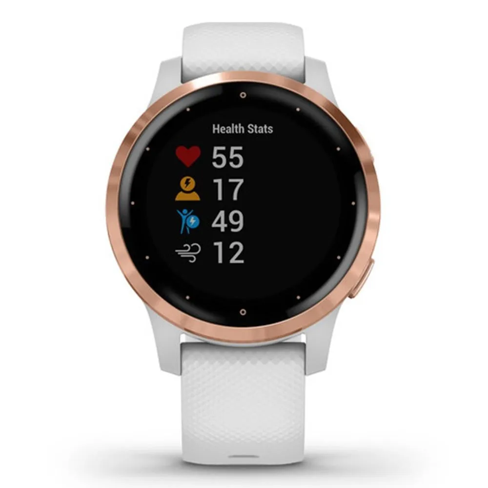 Garmin vivoactive 4S White Silicone Band Digital Dial Smart Watch - 010-02172-21