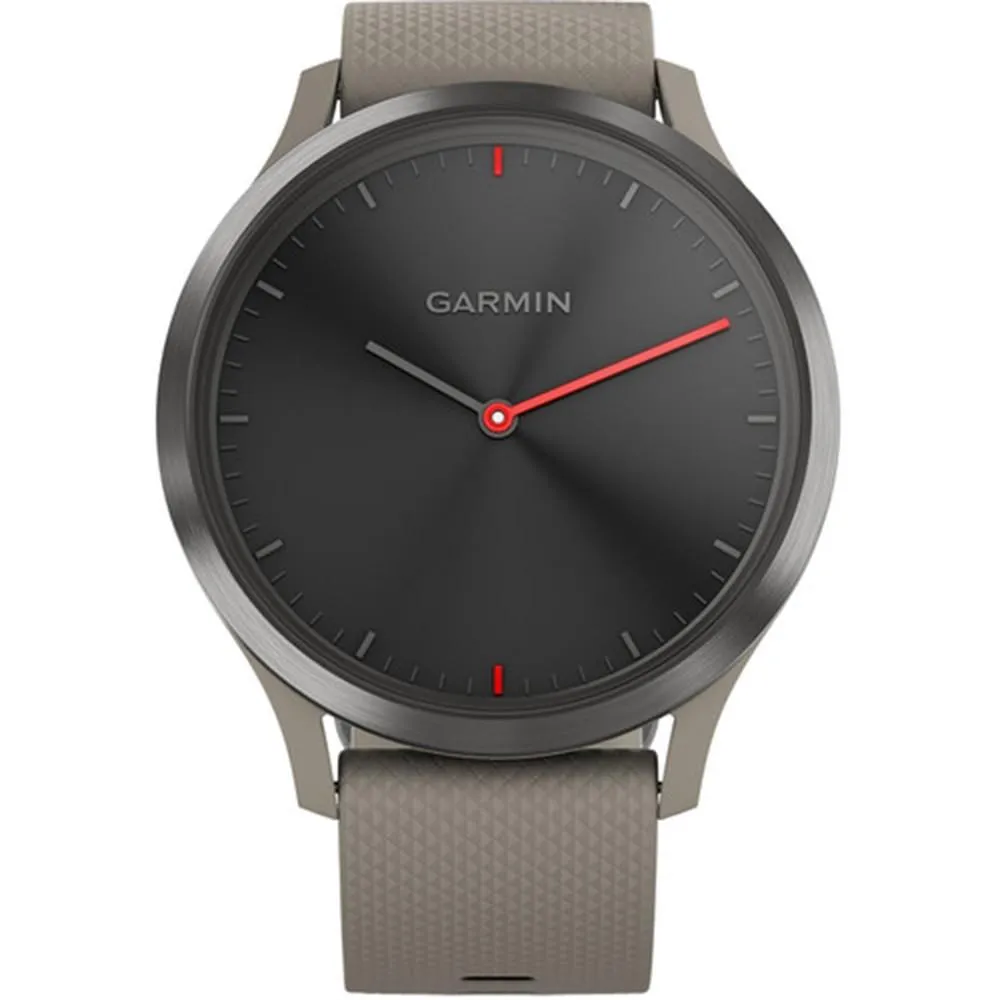 Garmin vivomove HR Slate Stainless Steel Bezel with Sandstone Case and Silicone Band Smart Watch - 010-01850-13