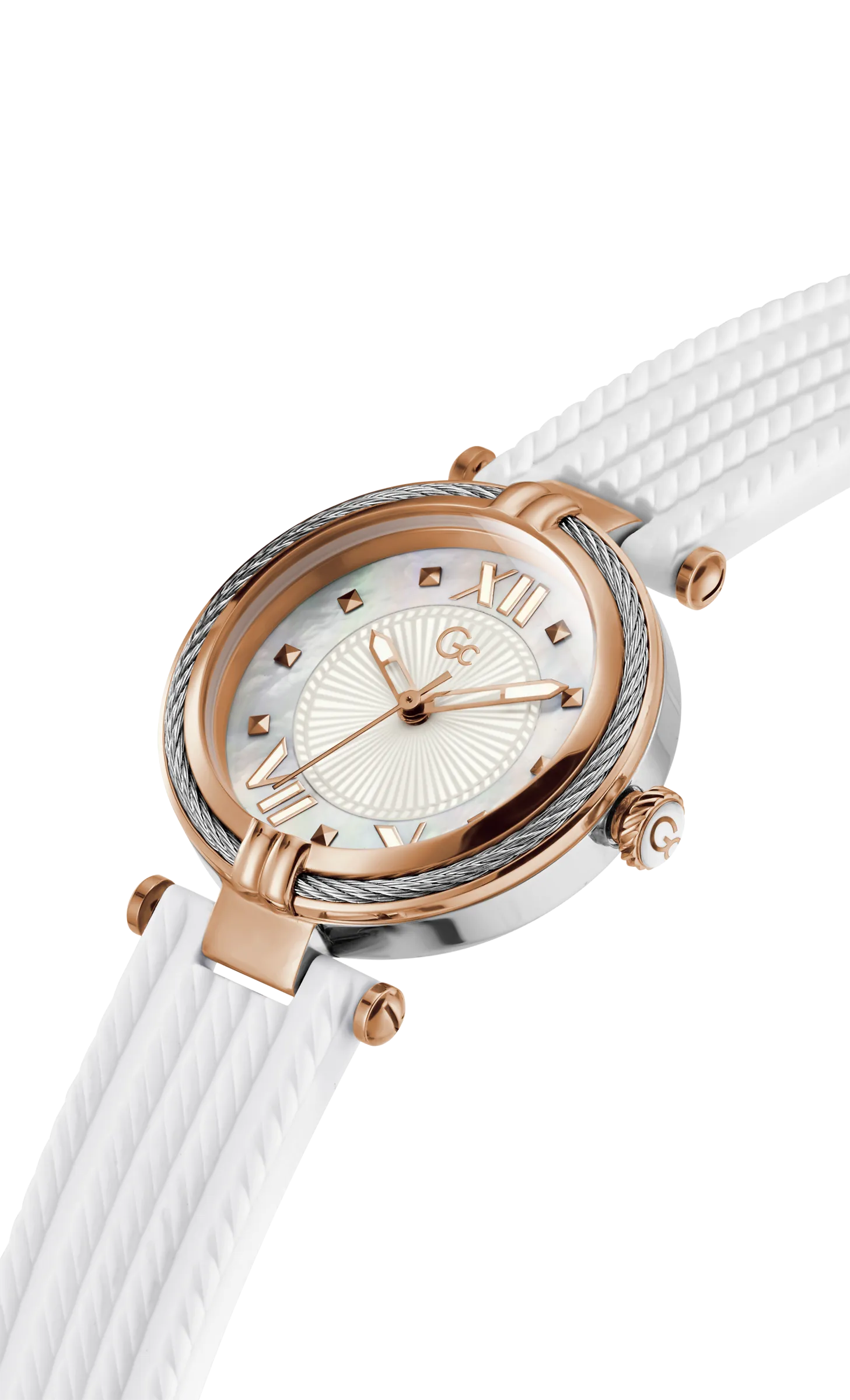 GC Ladies Wrist Watch White - Y18004L1