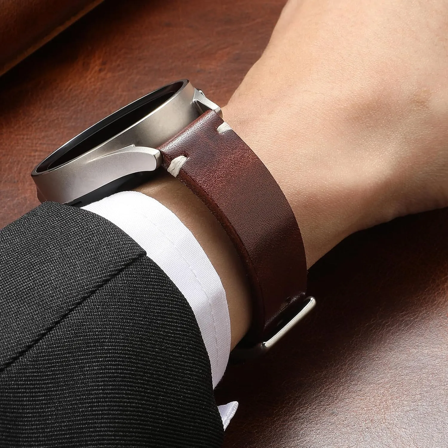 Genuine Leather Watch Band,Vintage Handmade Quick Release Watch Strap Replacement for Men Women,18mm 20mm 22mm 24mm
