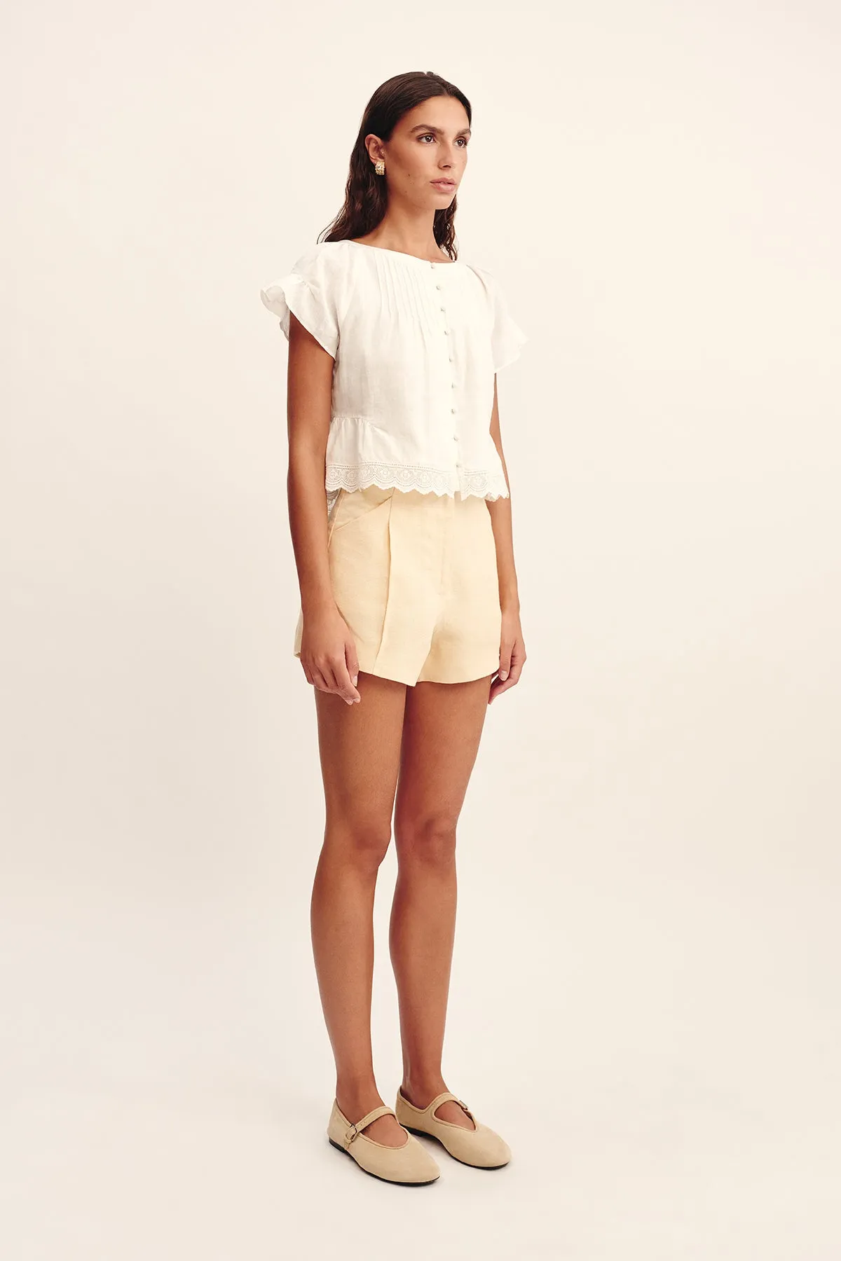 GRACE BLOUSE - VINTAGE WHITE