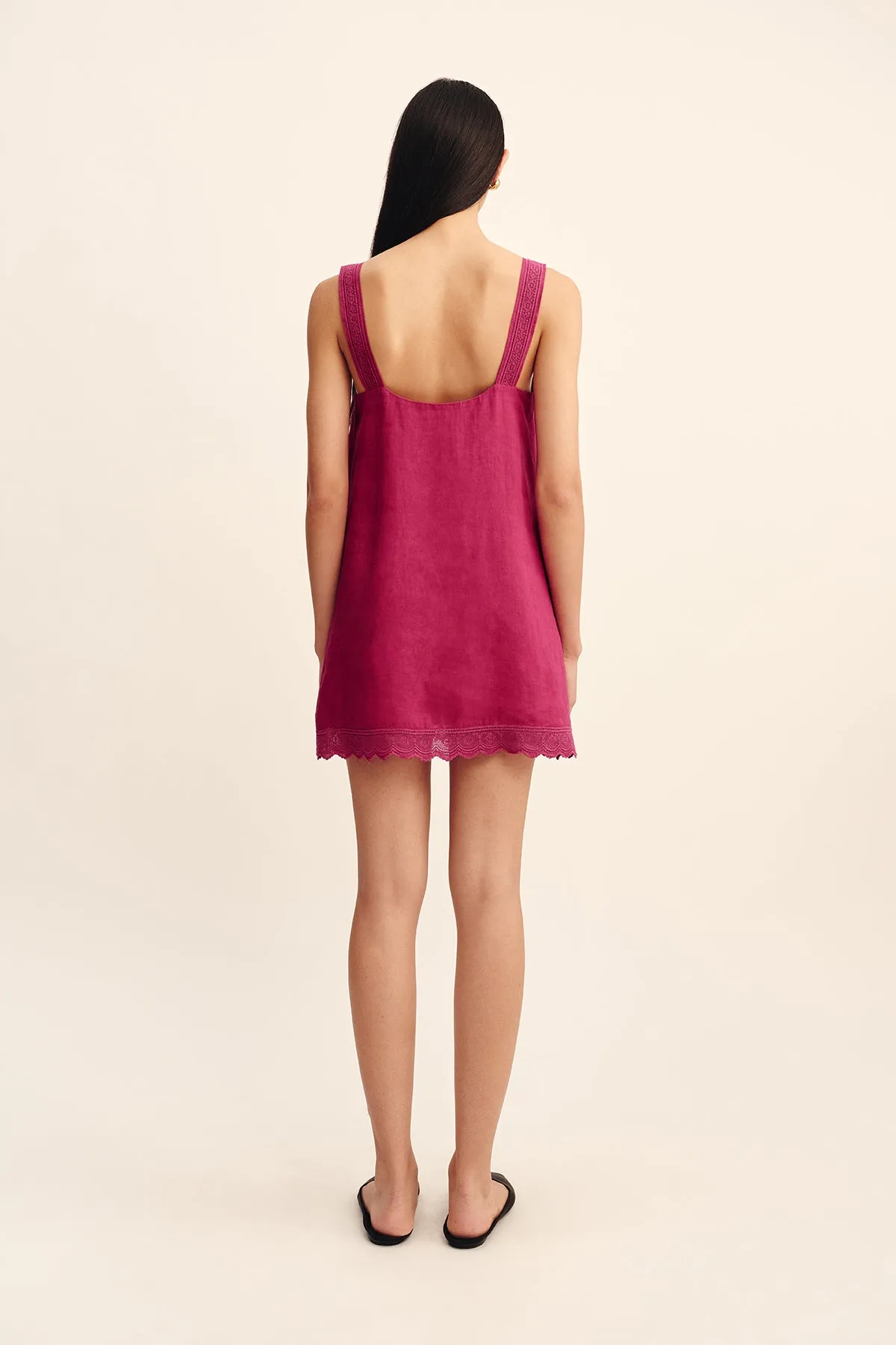 GRACE MINI DRESS - DRAGON FRUIT