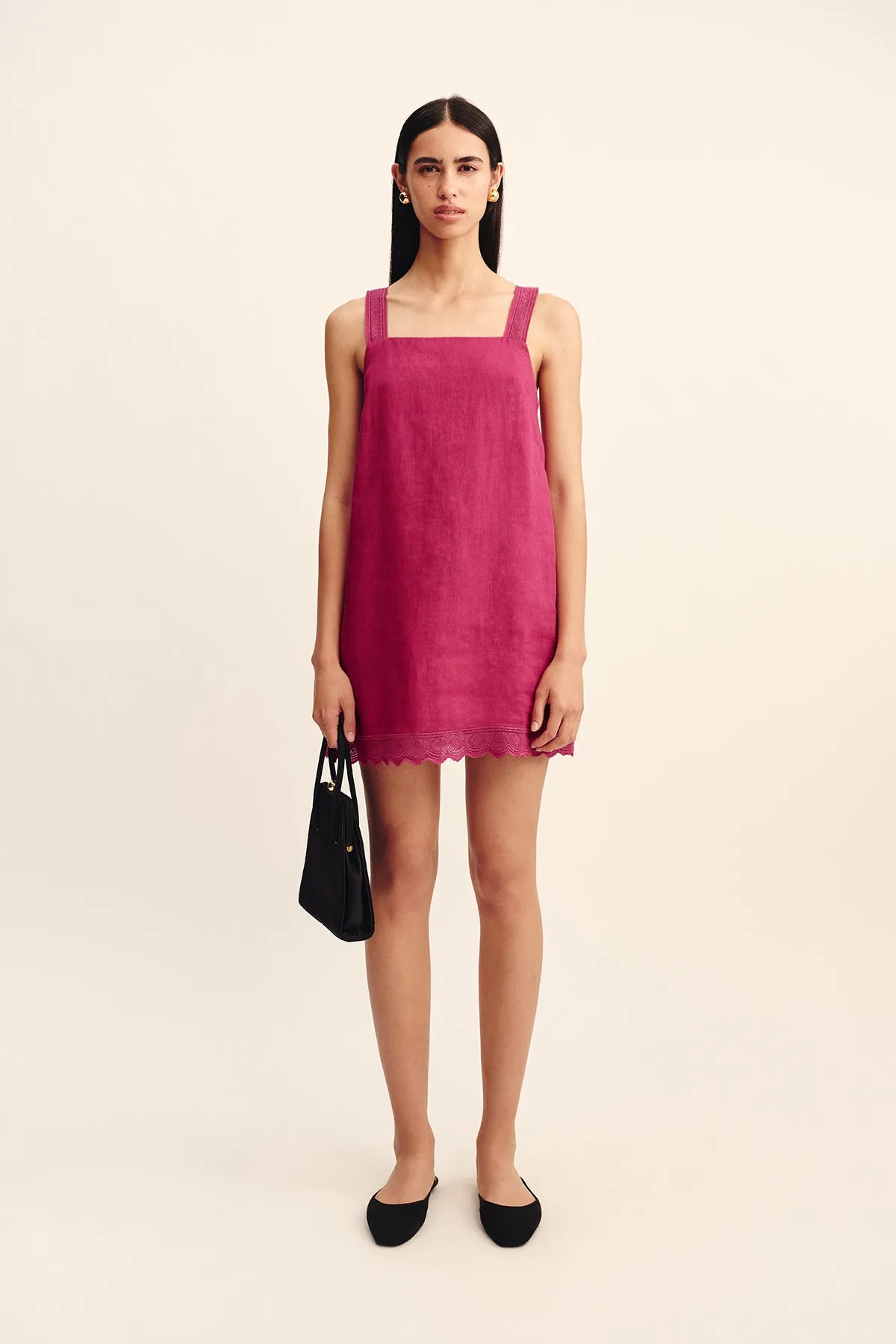 GRACE MINI DRESS - DRAGON FRUIT