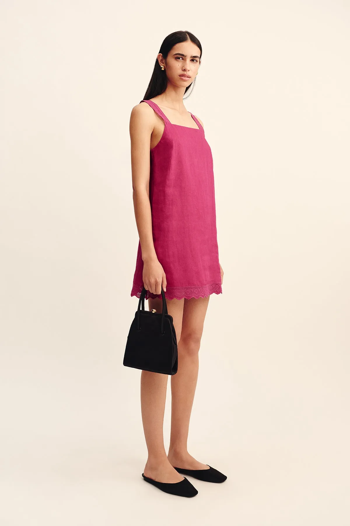 GRACE MINI DRESS - DRAGON FRUIT