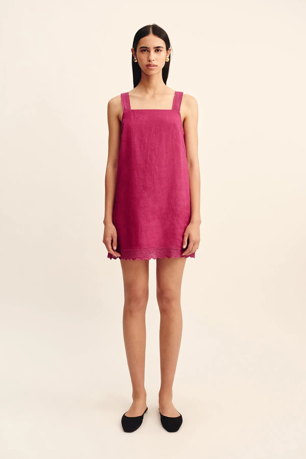 GRACE MINI DRESS - DRAGON FRUIT