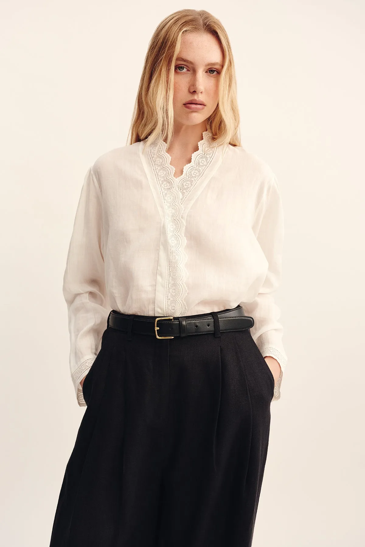 GRACE SHIRT - VINTAGE WHITE