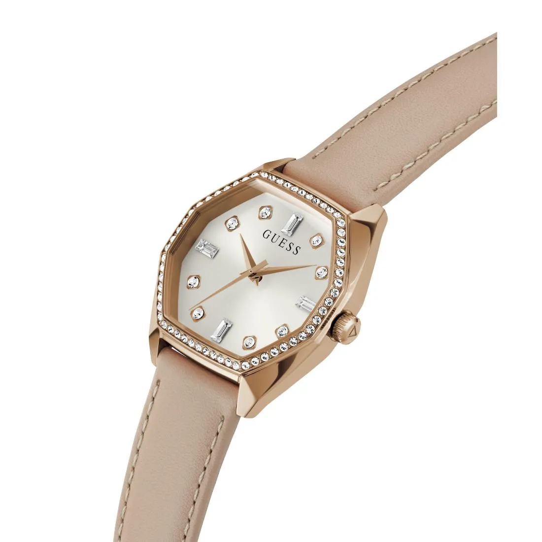 Guess Women 34 mm White Dial Analog Watch- GW0688L3