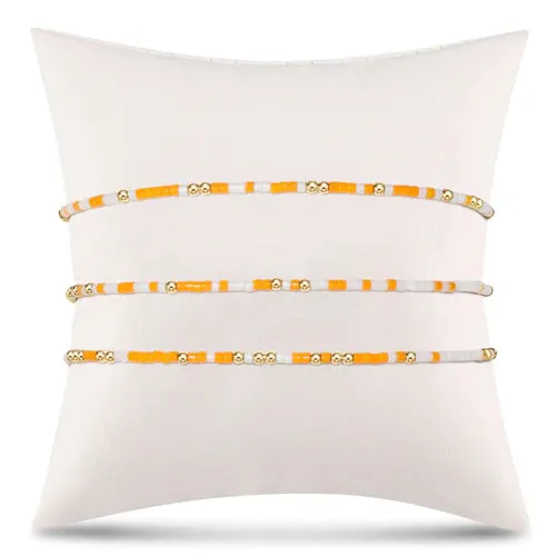 Hope Unwritten Bracelet- Orange & White