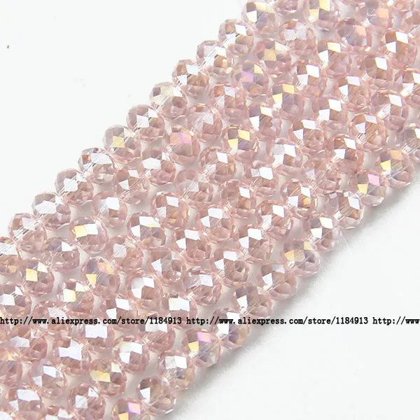 JHNBY Round Shape Upscale Austrian crystal beads High quality 6mm 50pcs loose beads rondelles glass ball bracelet Jewelry DIY
