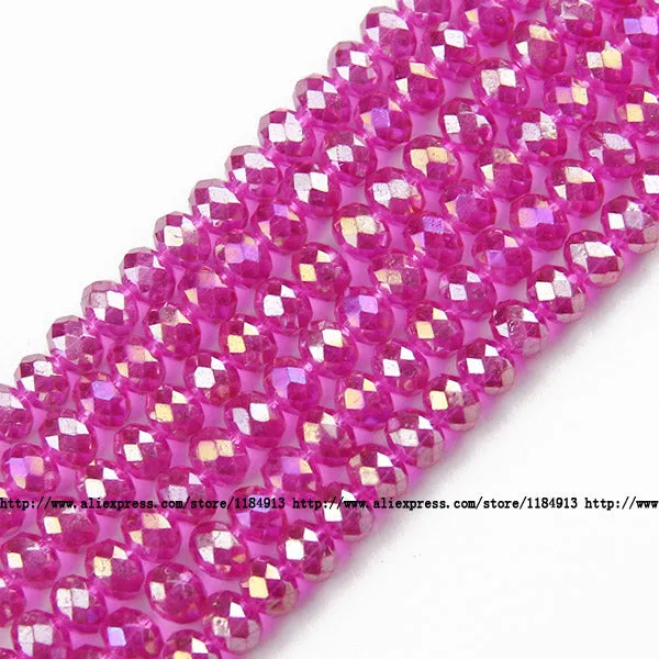 JHNBY Round Shape Upscale Austrian crystal beads High quality 6mm 50pcs loose beads rondelles glass ball bracelet Jewelry DIY