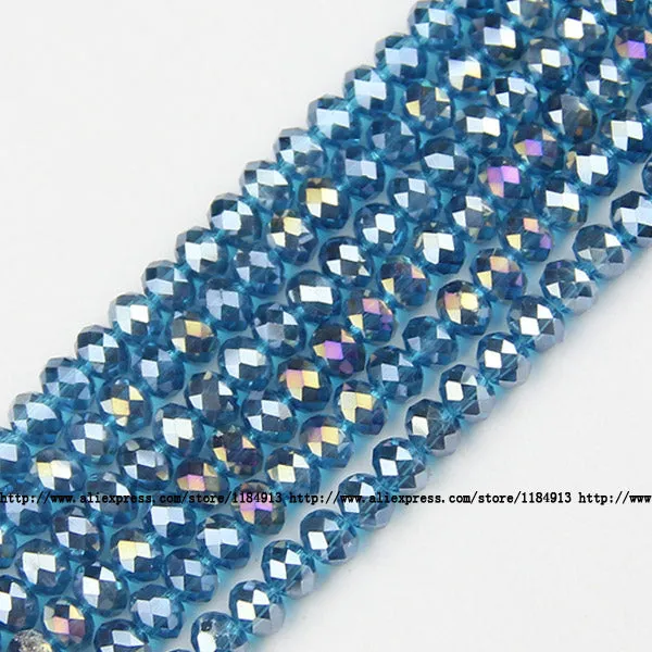 JHNBY Round Shape Upscale Austrian crystal beads High quality 6mm 50pcs loose beads rondelles glass ball bracelet Jewelry DIY