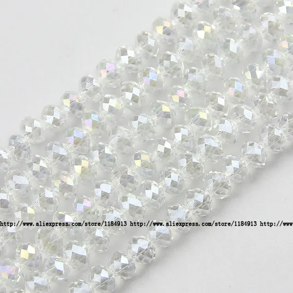JHNBY Round Shape Upscale Austrian crystal beads High quality 6mm 50pcs loose beads rondelles glass ball bracelet Jewelry DIY