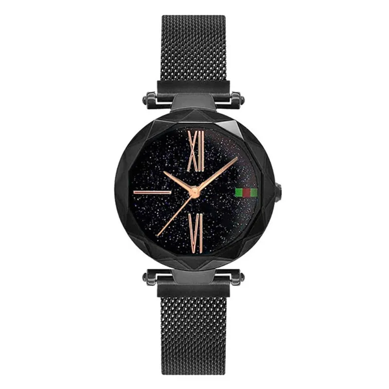 Luxury Rose Gold Women Watch Magnet Starry sky Wrist Watch For Ladies Female Wristwatch Waterproof reloj mujer relogio feminino
