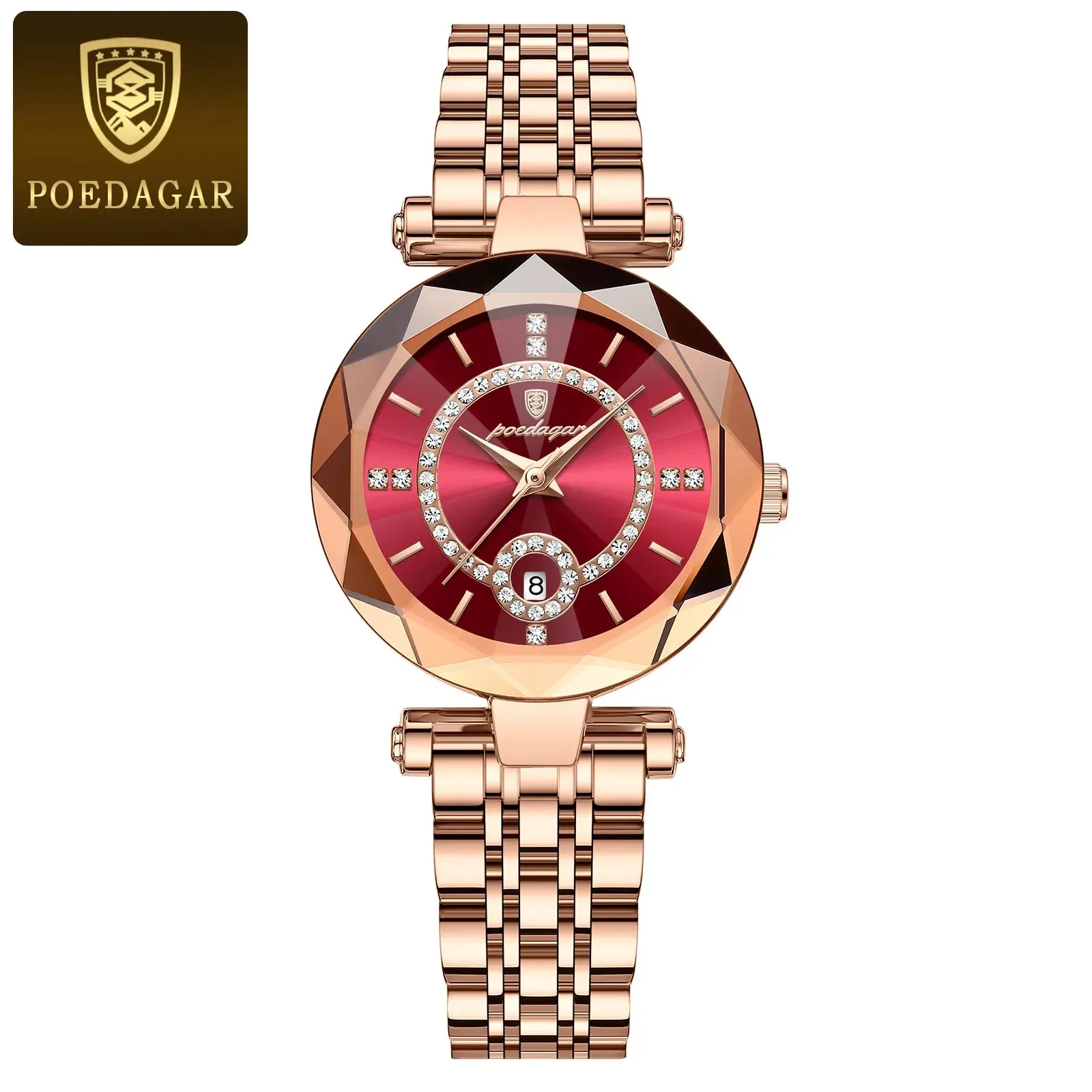 Luxury Watch For Woman High Quality Diamond Ladies Quartz Watch Waterproof Date Stainless Steel Women Watches