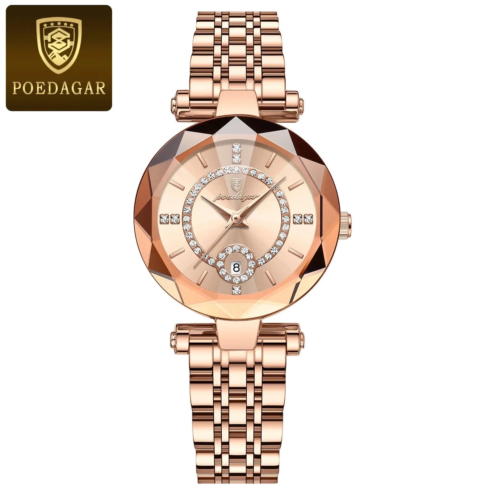 Luxury Watch For Woman High Quality Diamond Ladies Quartz Watch Waterproof Date Stainless Steel Women Watches