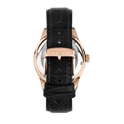 Maserati Men's Watch, Automatic, Analog, 42 mm, SORPASSO Collection, Gift for Men - R8821124001, Black, Classic