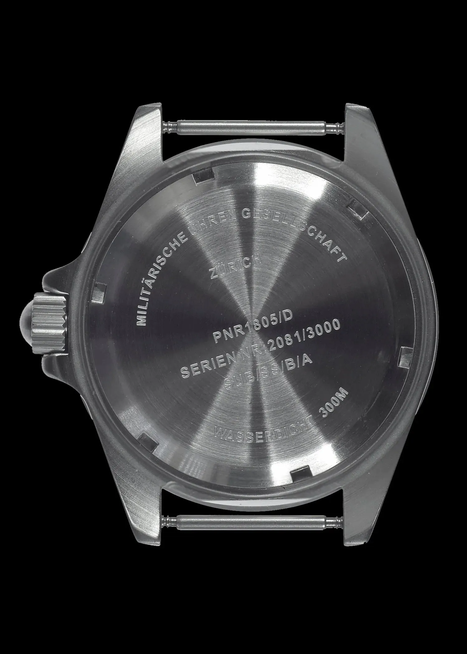MWC 300m / 1000ft Stainless Steel Quartz Military Divers Watch with 10 Year Battery Life