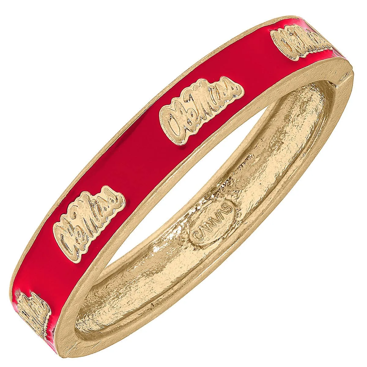Ole Miss Rebels Enamel Logo Hinge Bangle