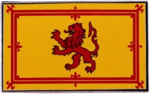 Pinstant Lion Rampant of Scotland Royal Banner Arms Flag Standard King 1.2" Enamel Pin Badge by Pinstant