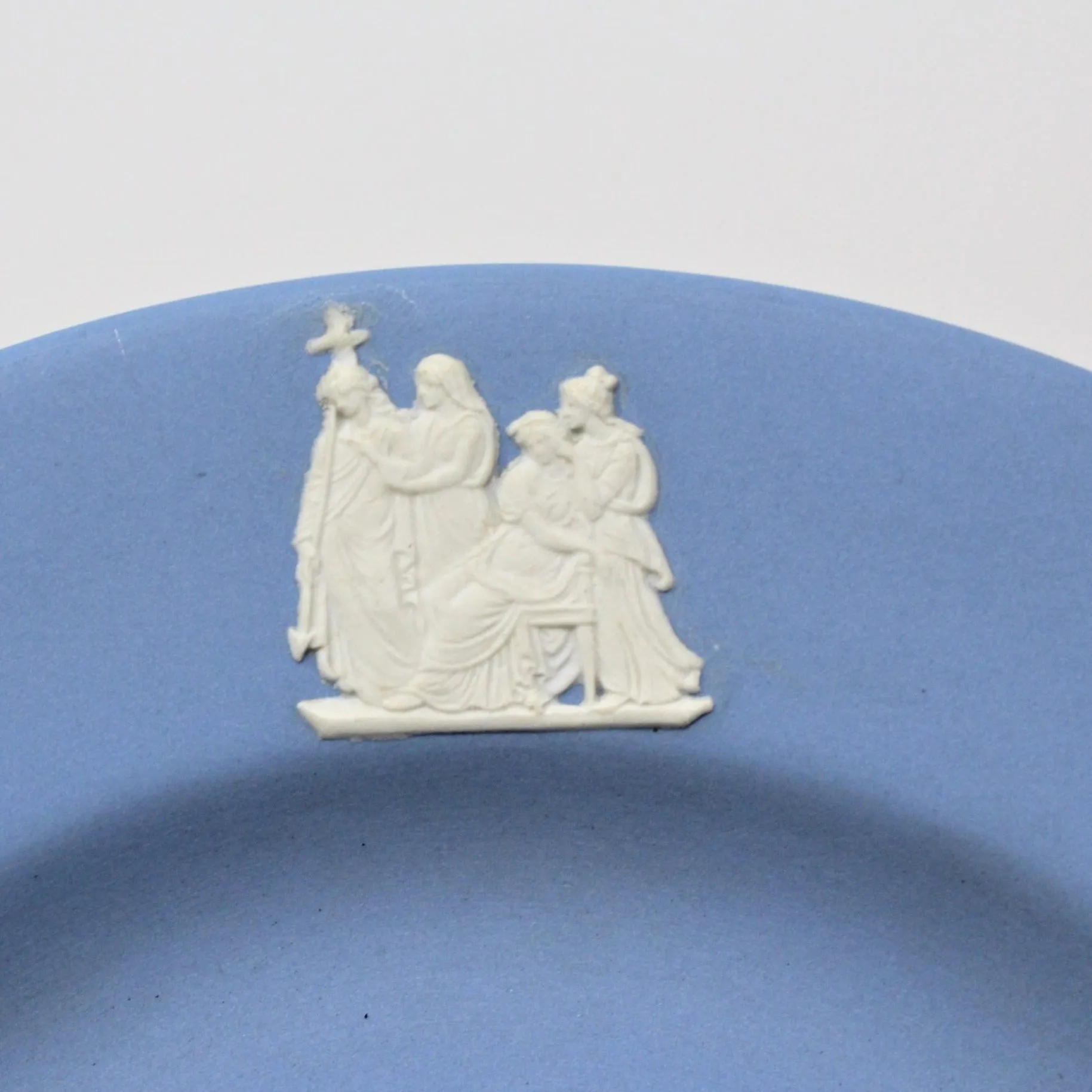 Plate, Blue Jasperware, Wedgwood, Vintage 1956