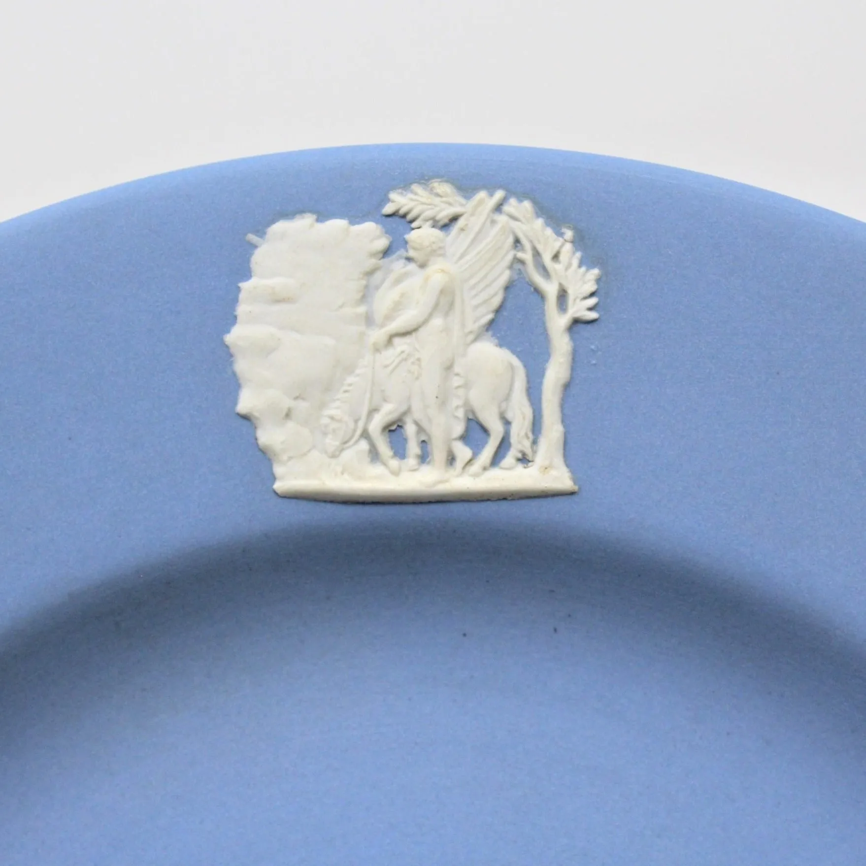Plate, Blue Jasperware, Wedgwood, Vintage 1956